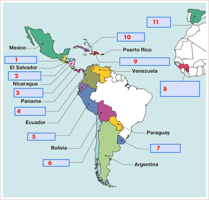 Capitals of spanish speaking countries quiz