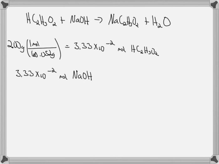 Naoh required many acid acetic completely chegg milliliters transcribed text show