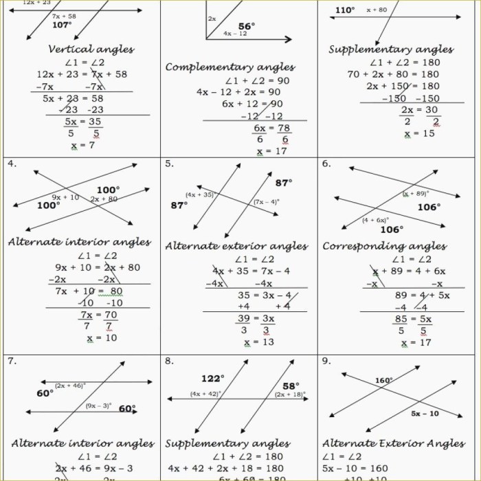 Parallel lines cut by a transversal digital escape answers